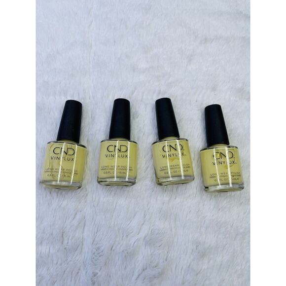 CND Vinylux Long Wear Nail Polish Yellow 4Pk Bundle Set Beauty - Picture 1 of 8